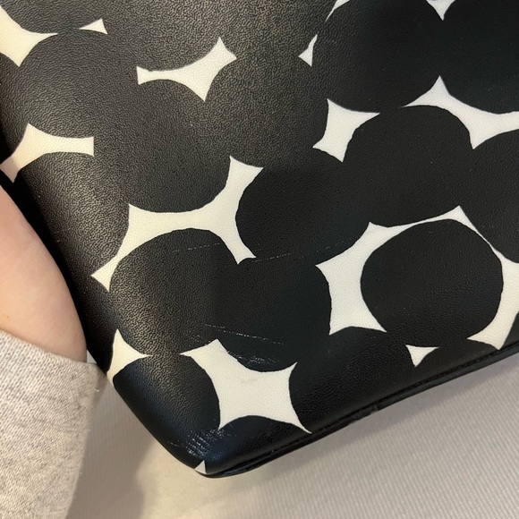 Kate Spade Black and White Polka Dot Dome Satchel - Picture 5 of 5